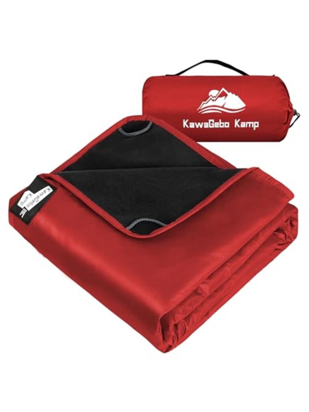 Waterproof Fleece Stadium Blanket Camping Picnic Outdoor Sports 80x58 Red
